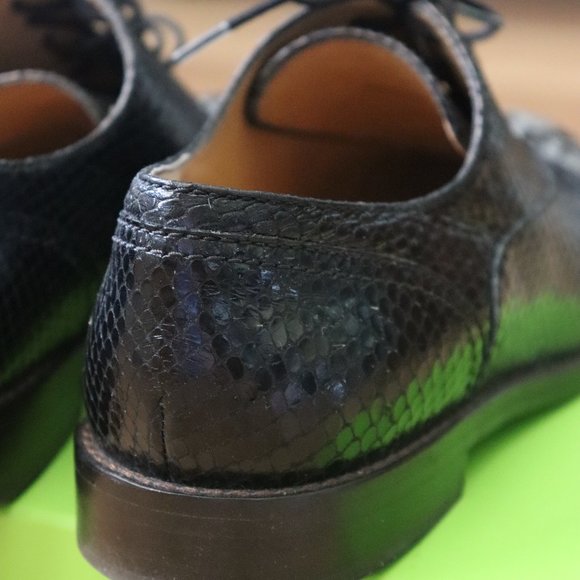 Marc Jacobs "Clinton" Python Embossed Oxfords SZ 39EU, 8.5/9US - Picture 10 of 13